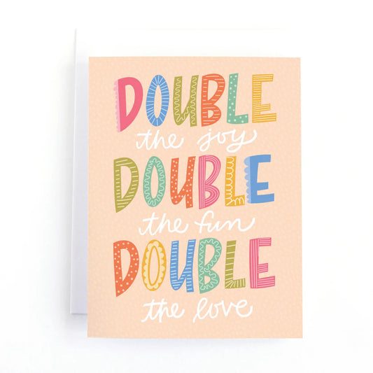 Double the Joy Card for Twins