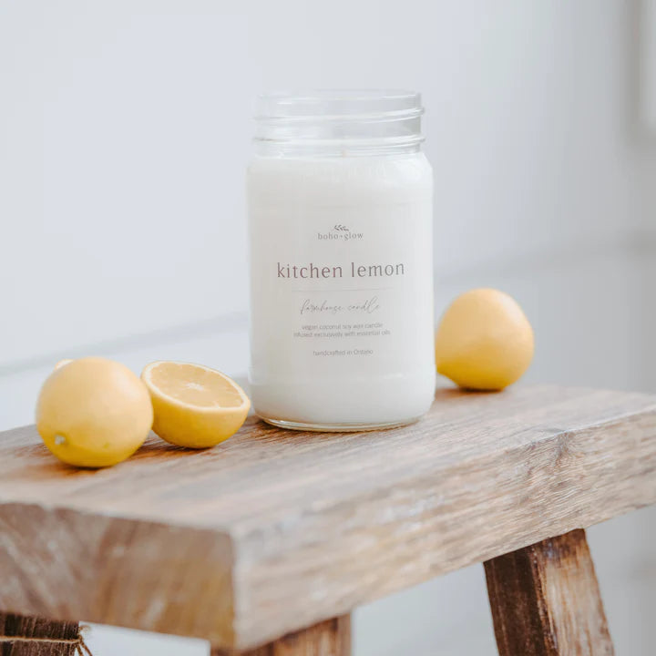 kitchen lemon // farmhouse candle