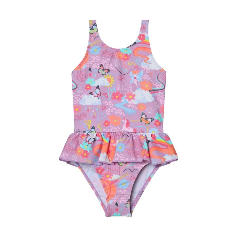 Butterfly/Unicorn Print One Piece Bathing Suit