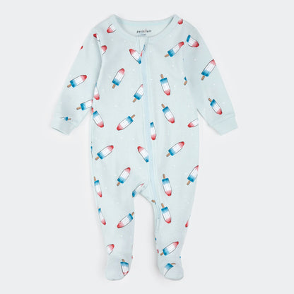 Ice Pop Print on Sky Blue Sleeper