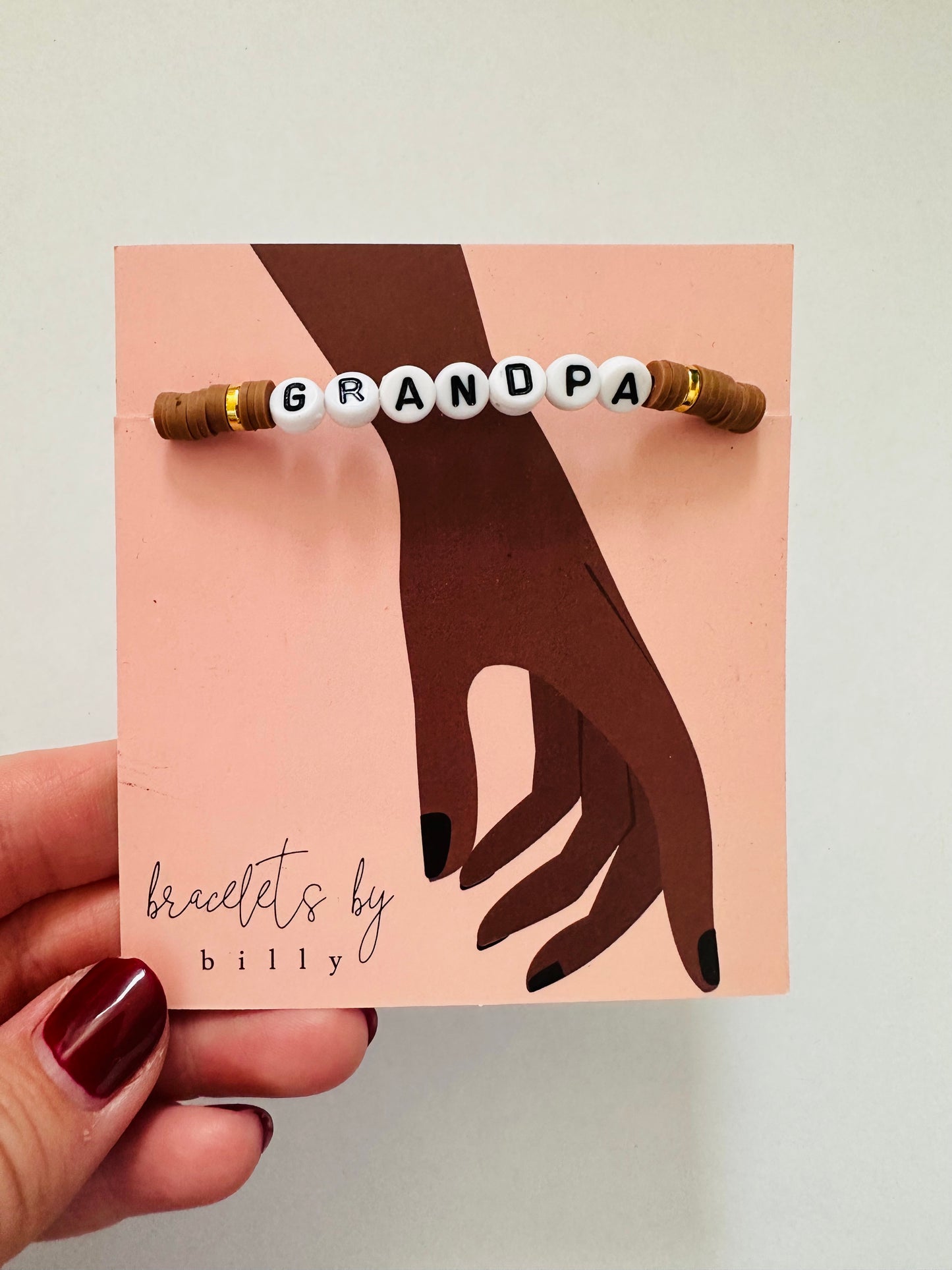 Grandpa Brown Heishi Bracelet