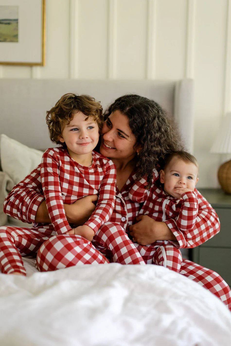 Two Piece Sleep Set - Red Gingham