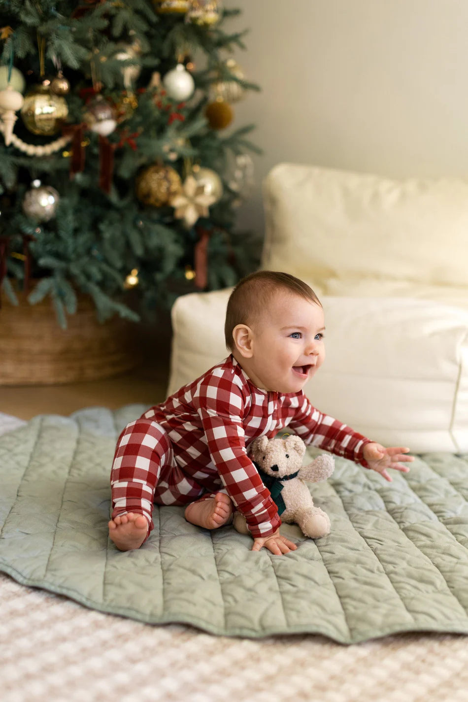 Bamboo Sleeper - Red Gingham