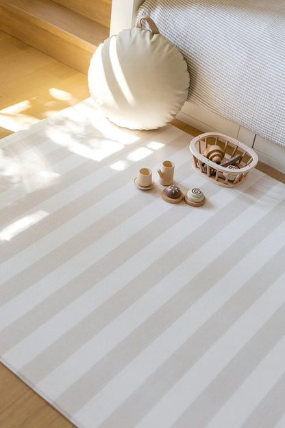 Padded Play Mat - Little Town & Latte Stripe
