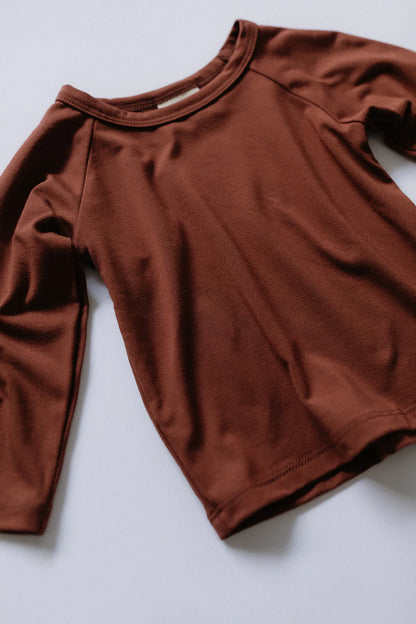 Cinnamon-Longsleeve Raglan Shirt