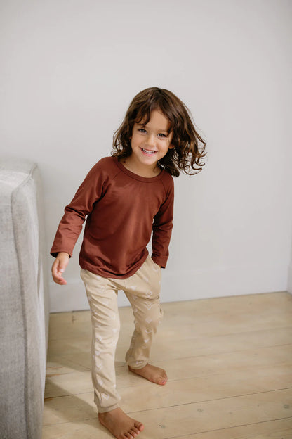 Cinnamon-Longsleeve Raglan Shirt