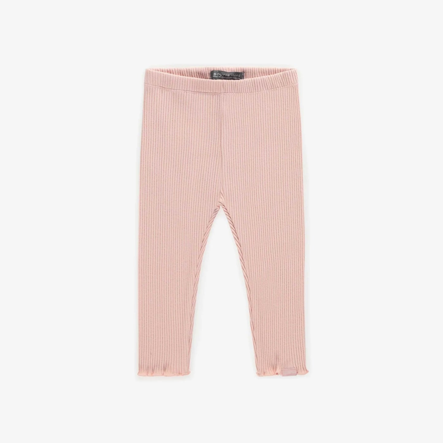 Baby Pink Ribbed Legging