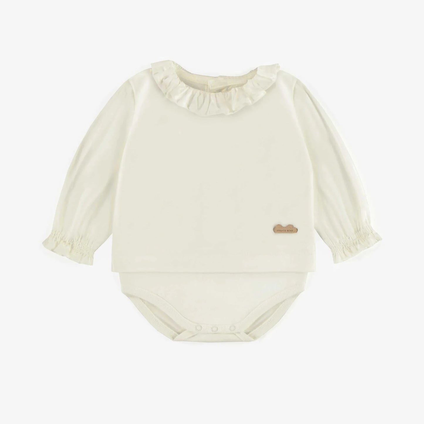 Baby Cream Frill Bodysuit