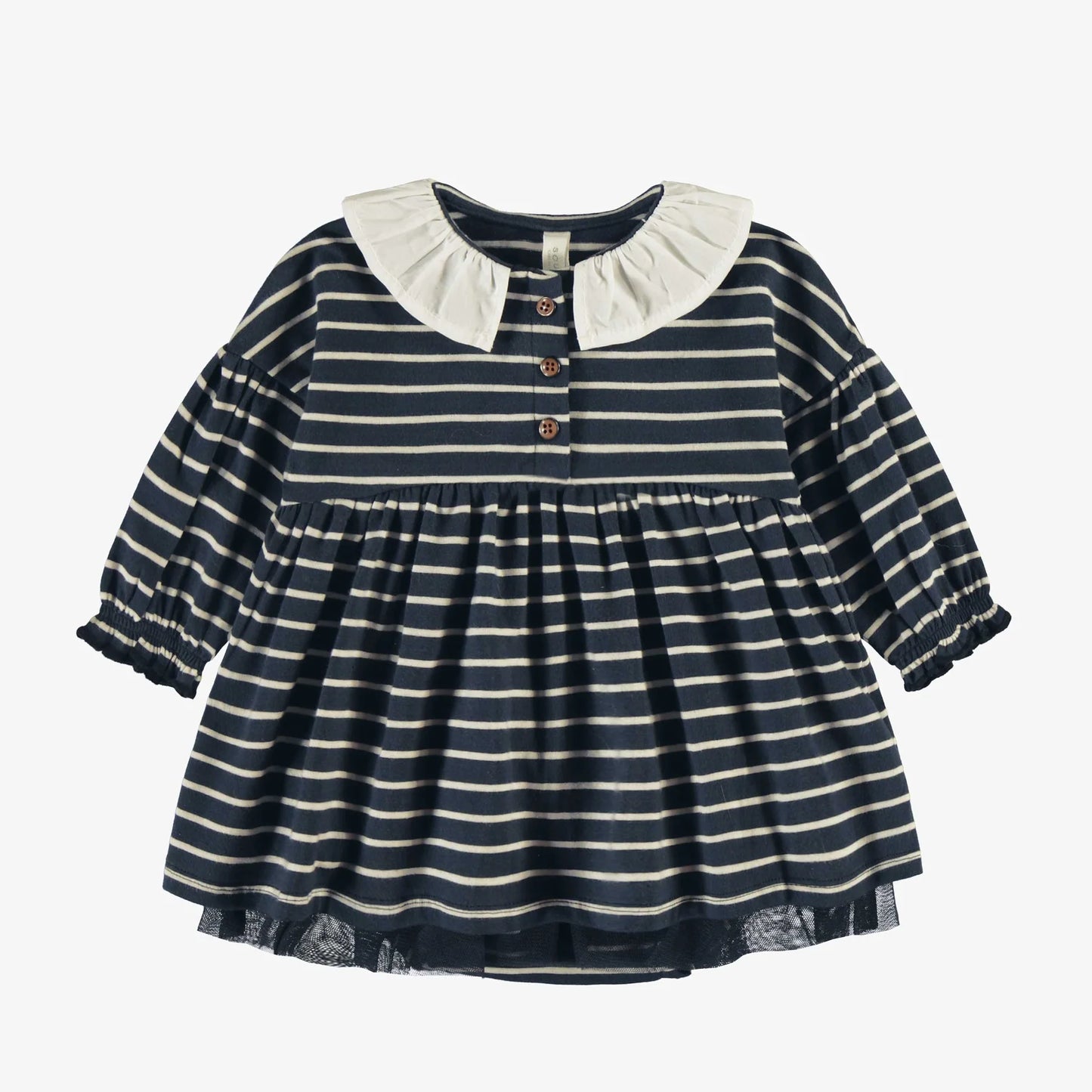 Baby Navy Stripe Onesie Dress