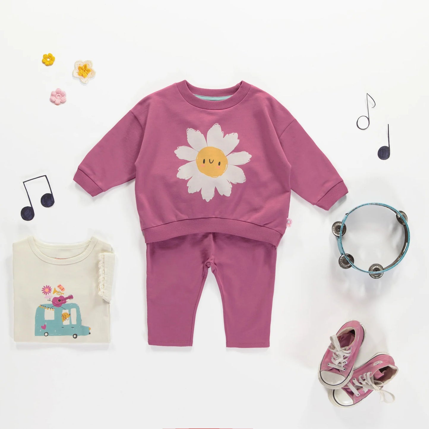 Violet Flower Sweater Baby