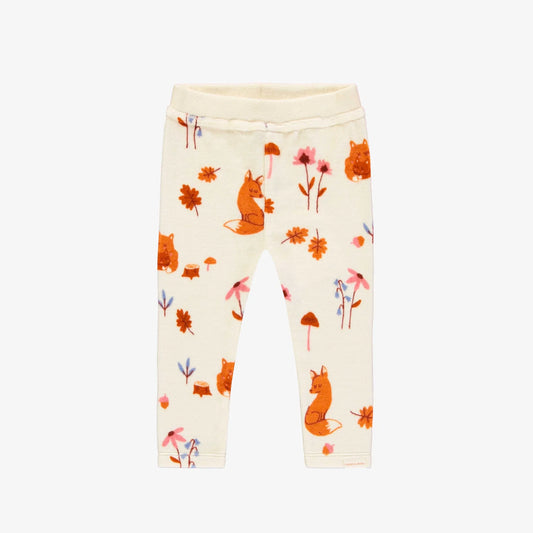 Baby Fox Print Velvet Legging