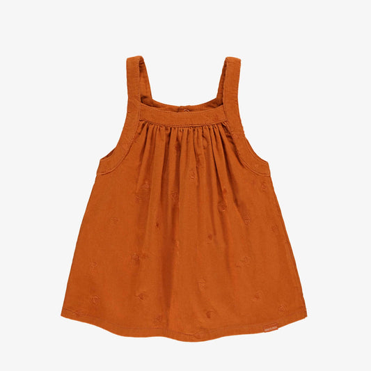 Baby Burnt Orange Corduroy Dress