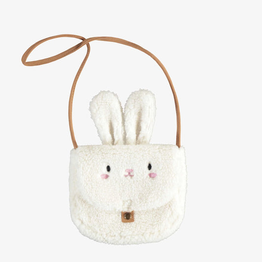 White Sherpa Bunny Purse