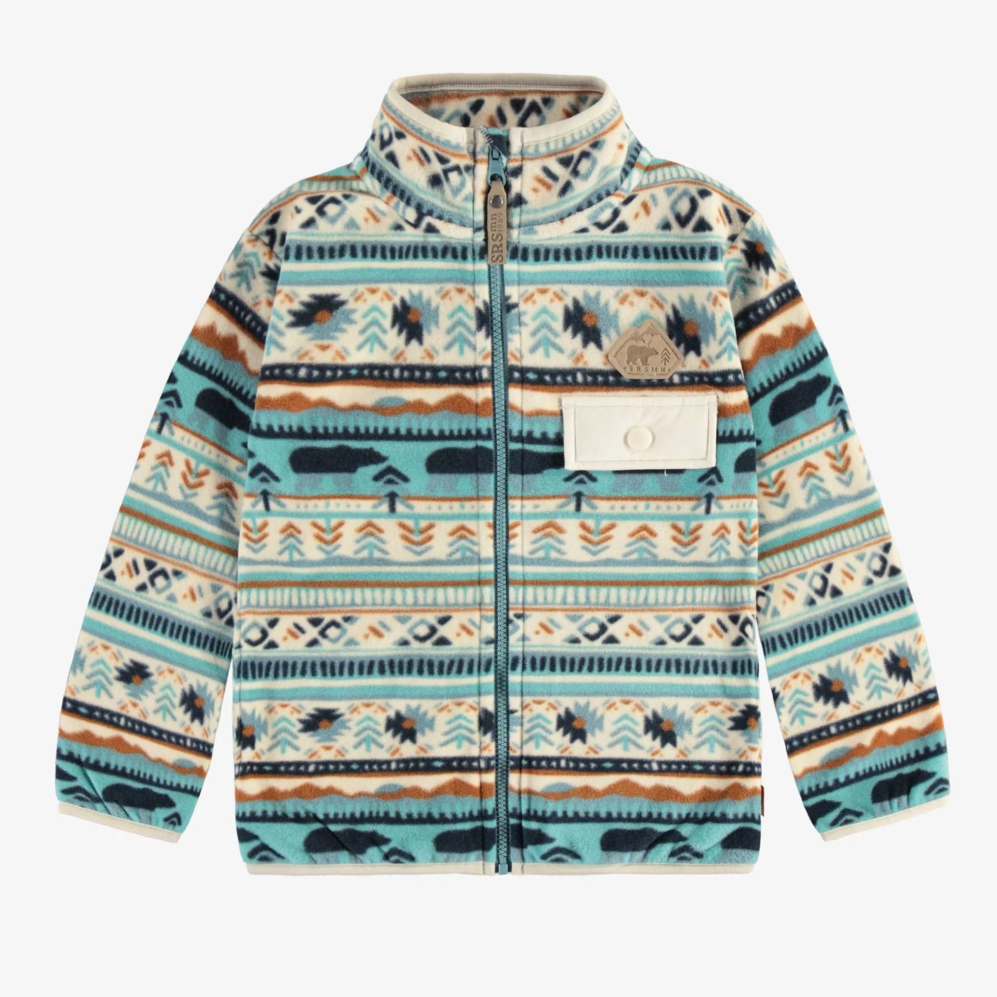 Turquoise Fleece Zip Up