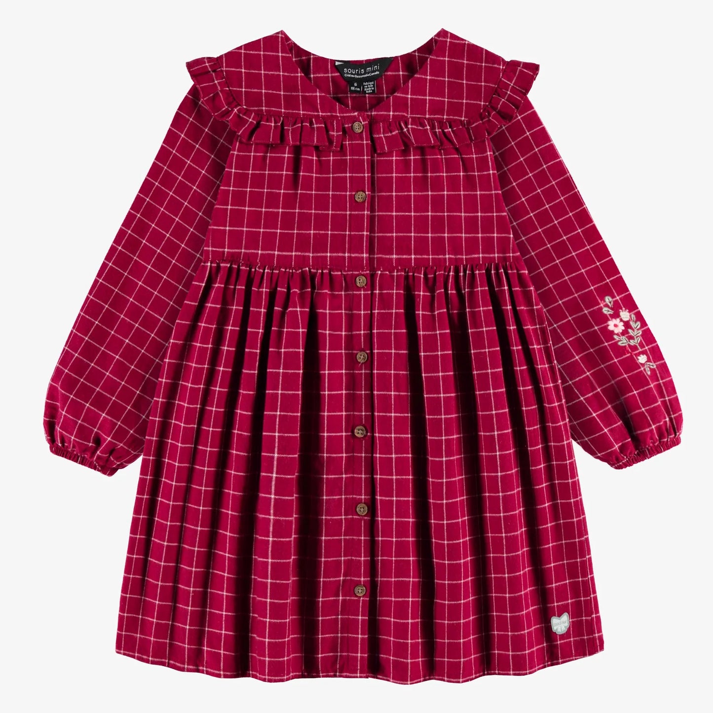 Red & White Flannel Dress