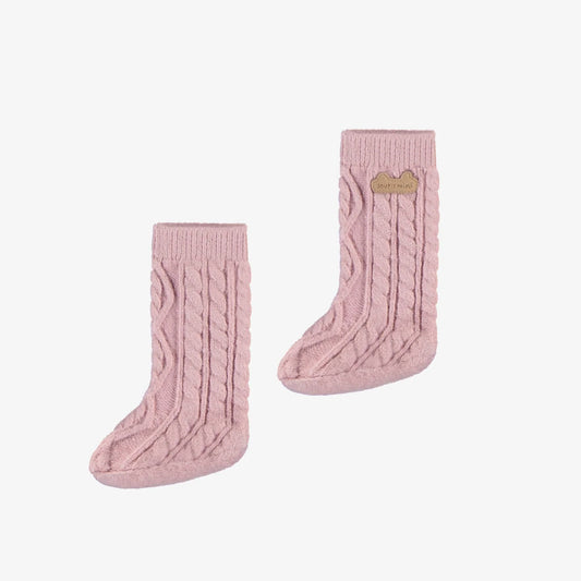 Knitted Light Pink Socks