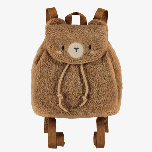 Brown Sherpa Bear Backpack for Kids