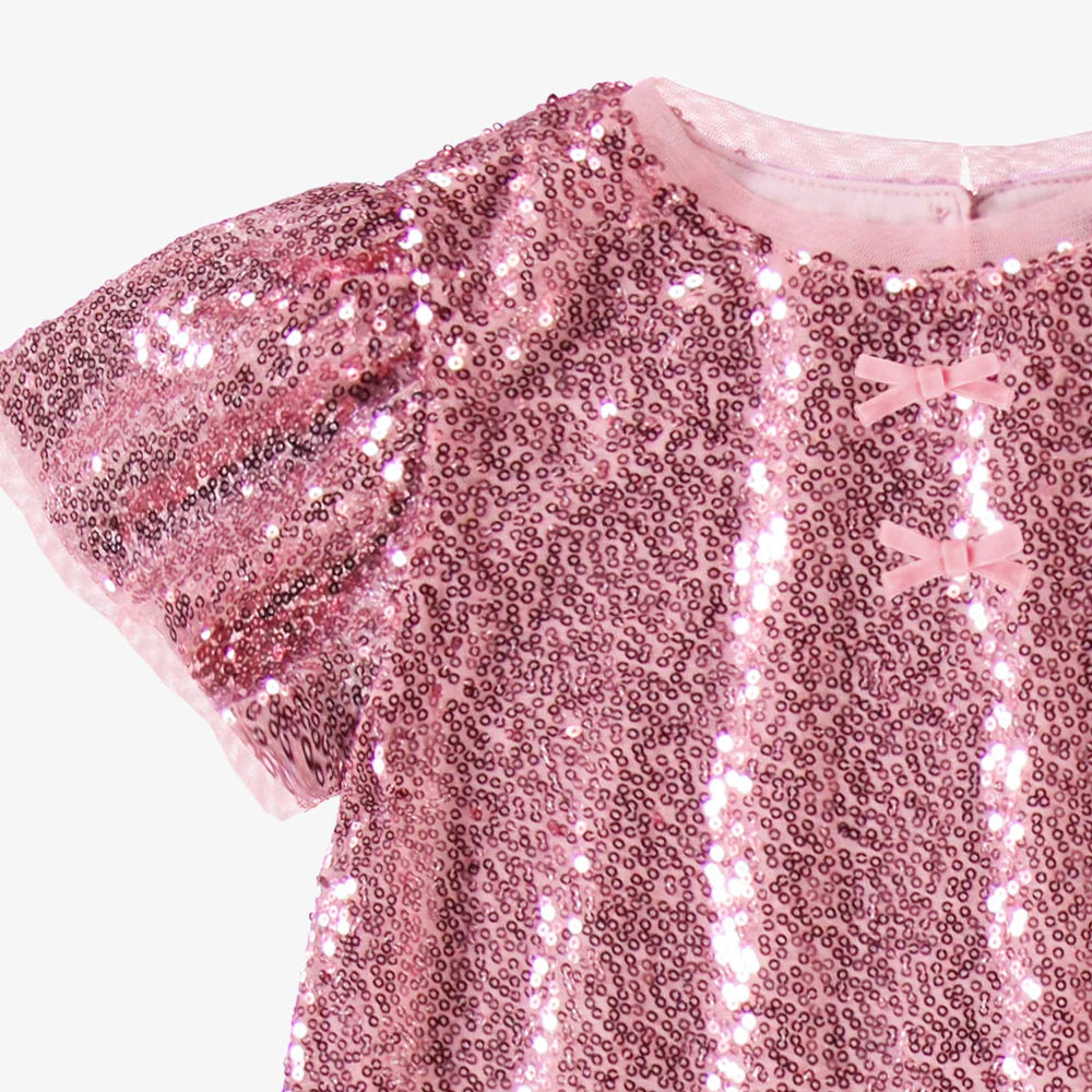 Kids Pink sequin dress