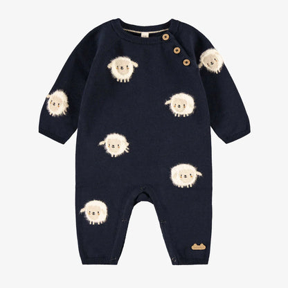 One-piece Navy Blue Knit