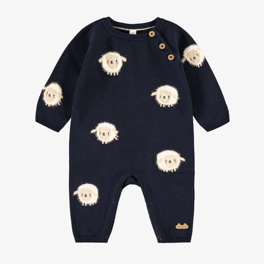 One-piece Navy Blue Knit
