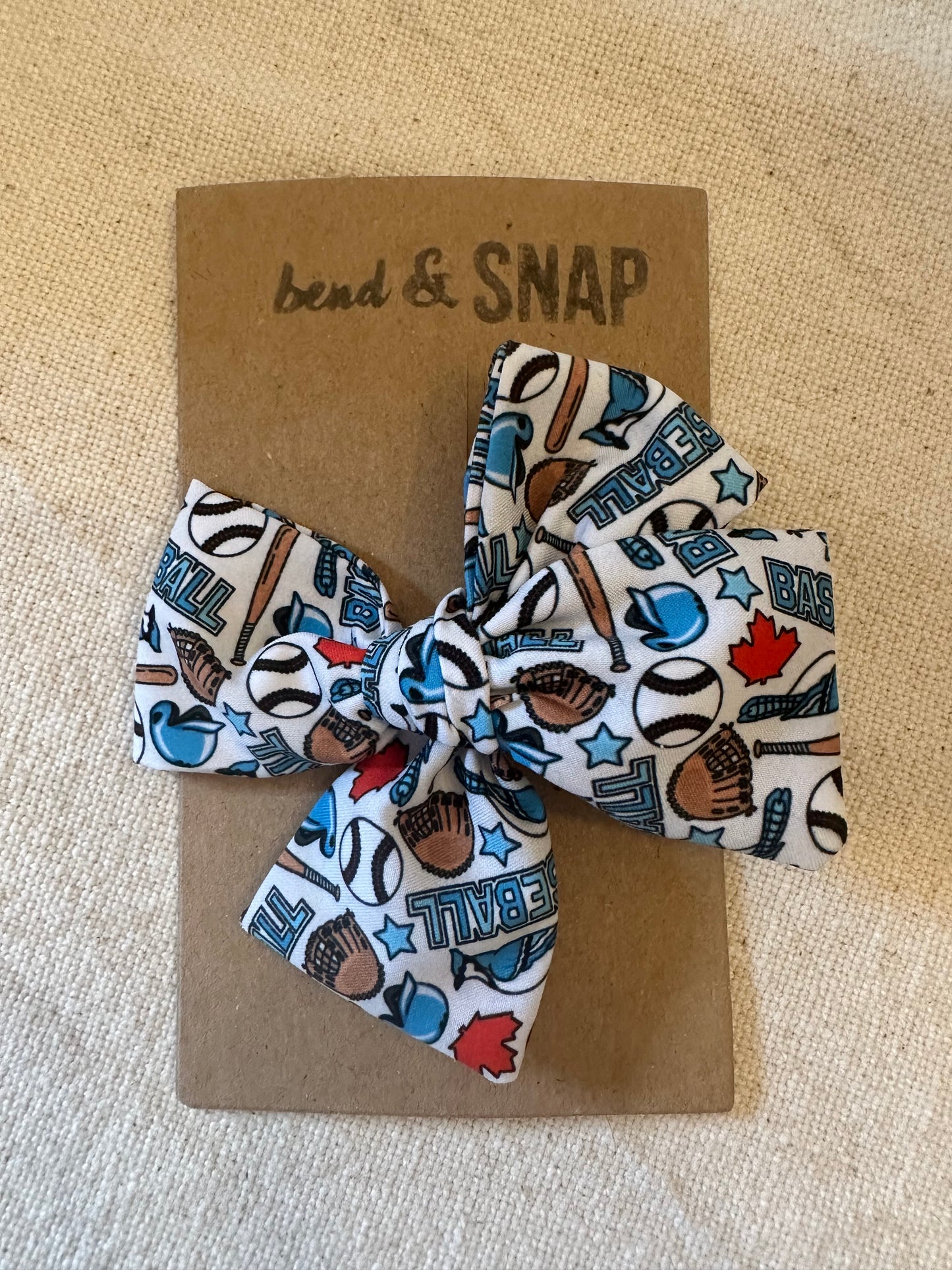 Blue Bird Hand-Tied Bow (Clip)