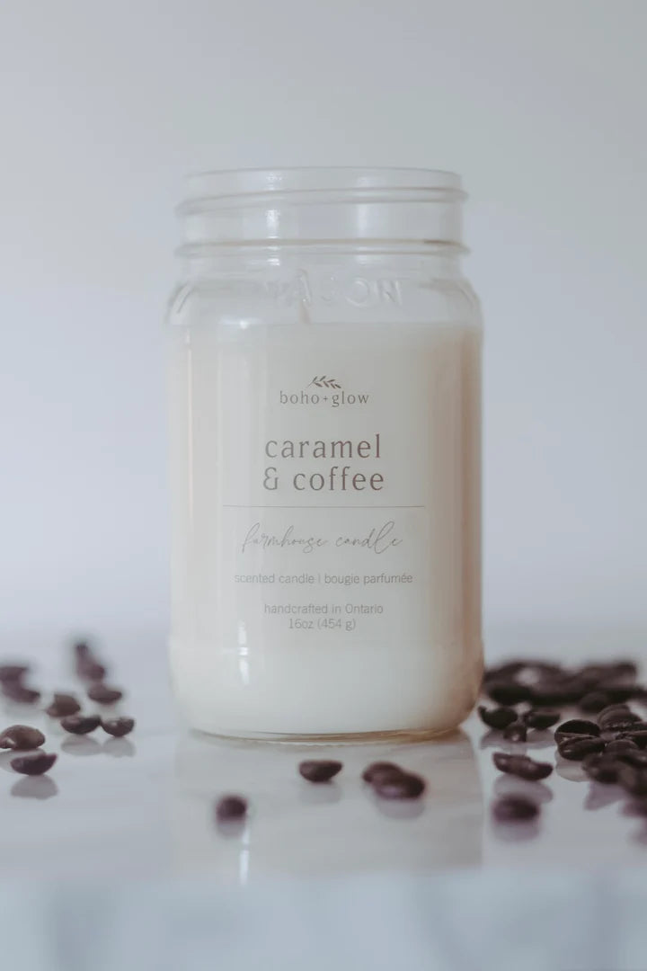 caramel & coffee // farmhouse candle