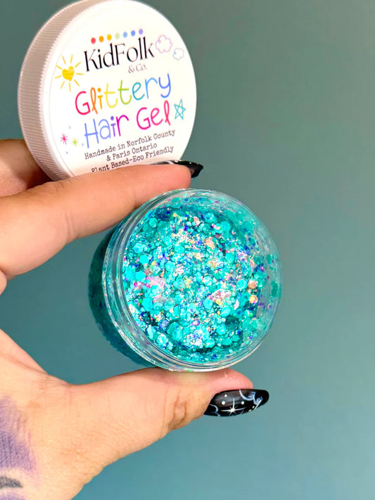 Aqua Burst Glittery Hair Gel