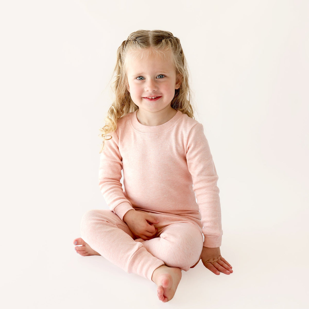 Organic Kids' Pajamas - Pink Melange