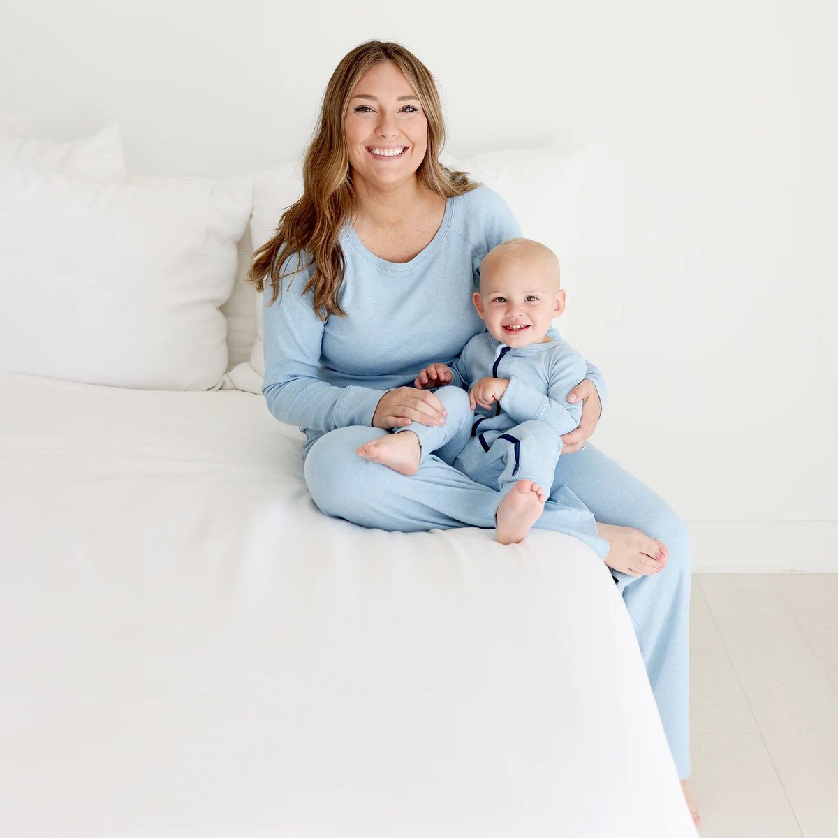 Blue Melange Organic Women's Pajamas