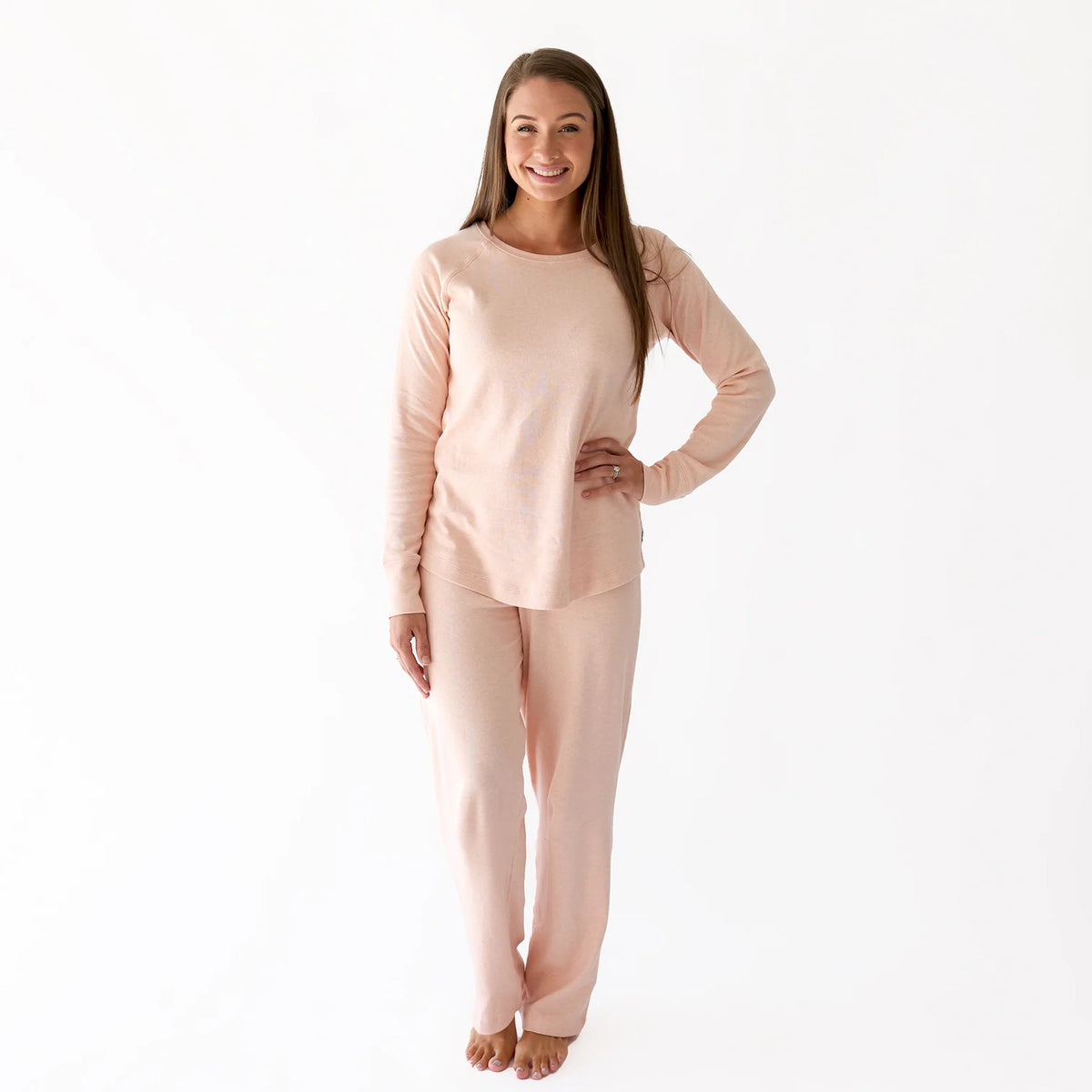 Pink Melange Organic Women's Pajamas -