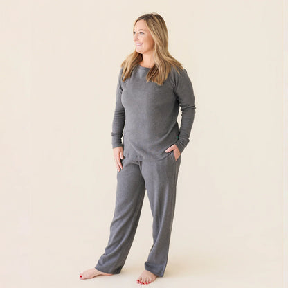 Charcoal Melange Organic Women's Pajamas