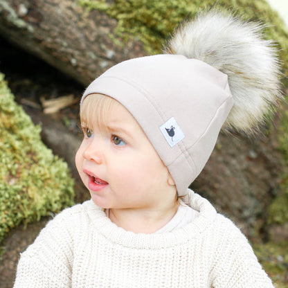 Fawn Pom Pom Hat