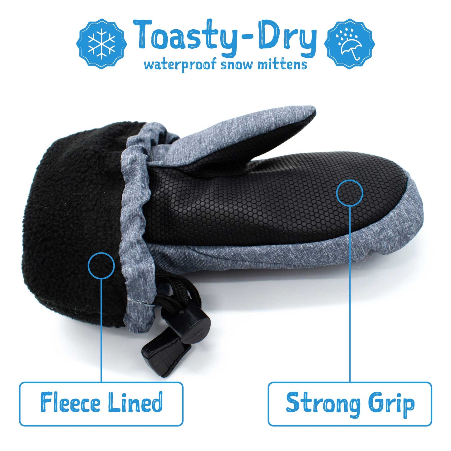 Nebula Blue | Toasty-Dry Waterproof Snow Mitten