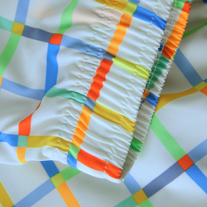 Bright Square Swim Trunks