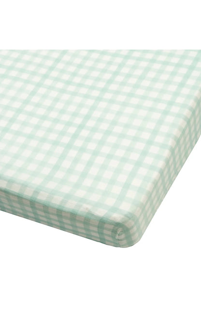 Water Colour Stripe Muslin Fitted Crib Sheet