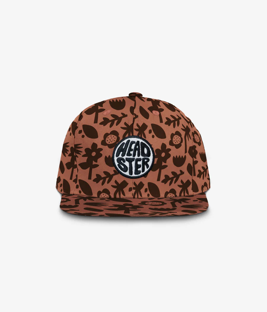 Floral Shadows Snapback - Red Clay