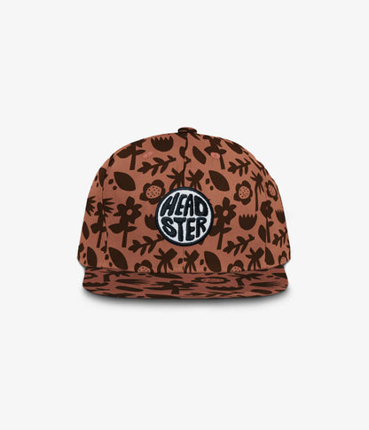 Floral Shadows Snapback - Red Clay