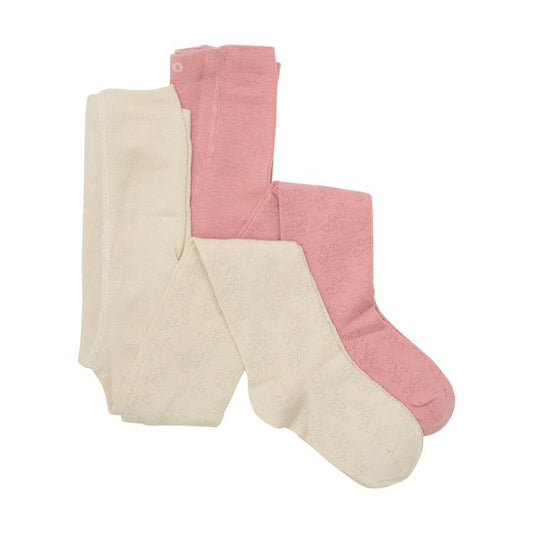 Oatmeal/Pink Tights