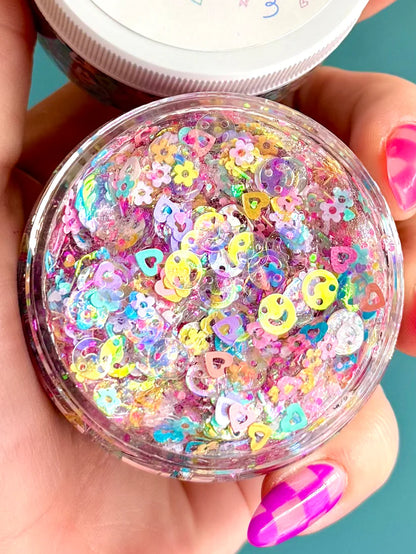 Hippy Dippy Glittery Hair Gel