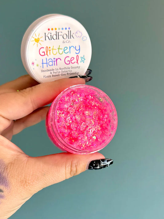 Pink Crush Glittery Hair Gel