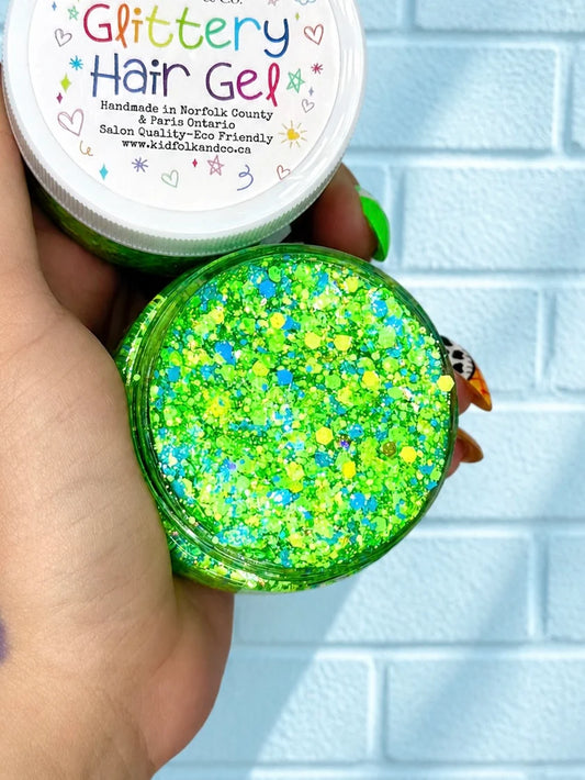 Electric Feels Glittery Hair Gel