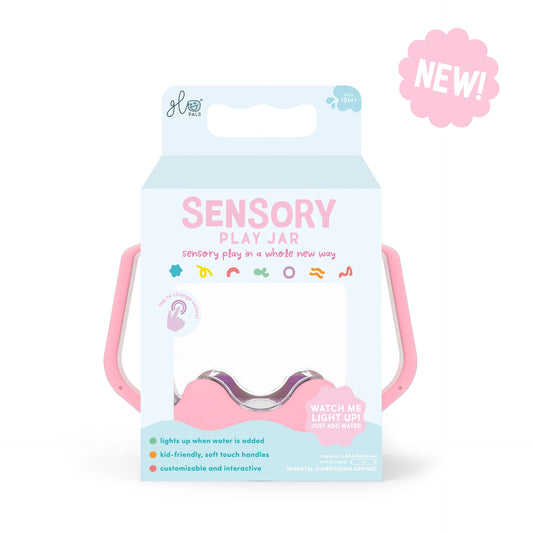 Bubblegum Pink Light Up Sensory Jar