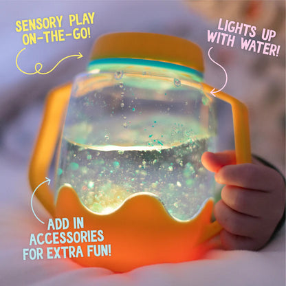 Dreamsicle Orange Sensory Light Up Jar