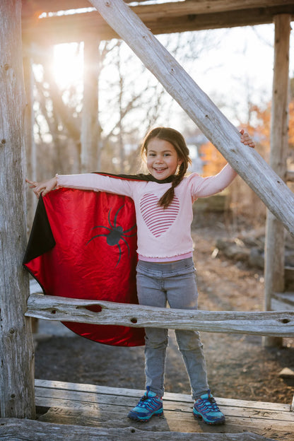 Reversible Spider/Bat Flowing Cape (5-6)