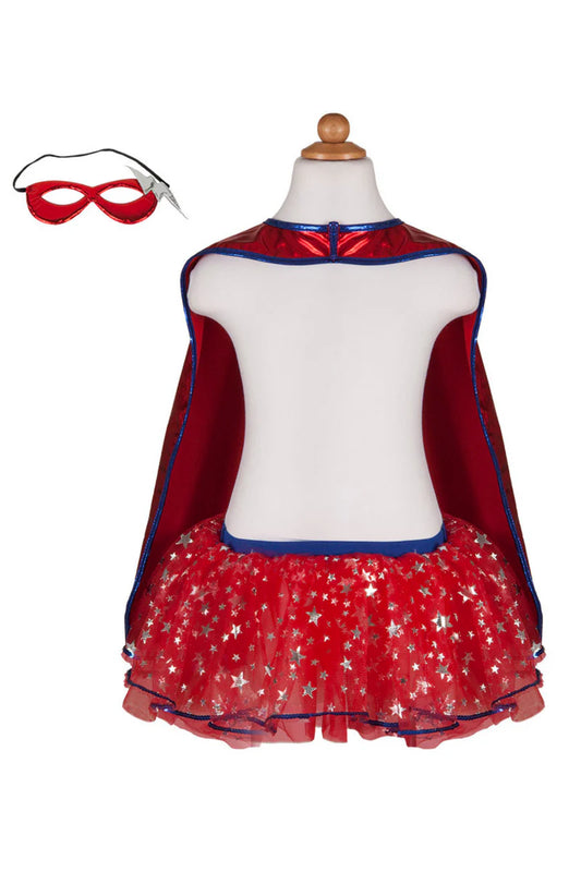Superhero Tutu Cape and Mask Set (4-6)