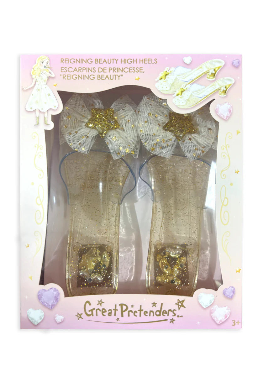 Gold Reigning Beauty High Heels
