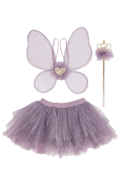 Royal Fairy Princess Skirt Set, Purple (4-6 Years)