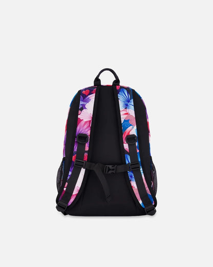 Kids Backpack Black Butterfly Print