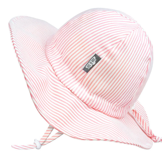 Cotton Floppy Hat - Pink Stripe