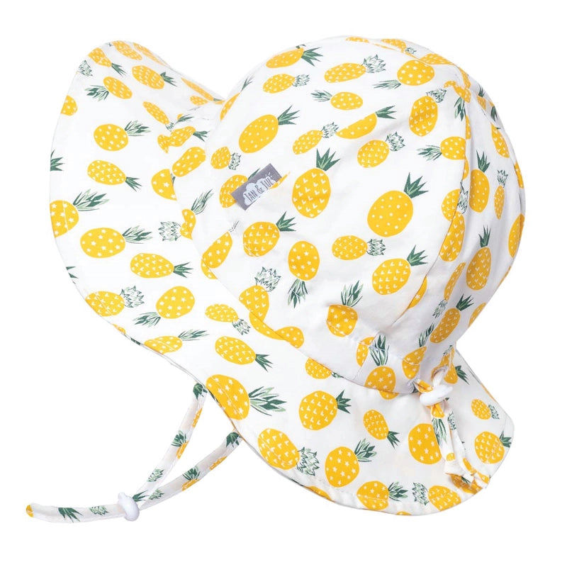 Cotton Floppy Hat - Yellow Pinepple